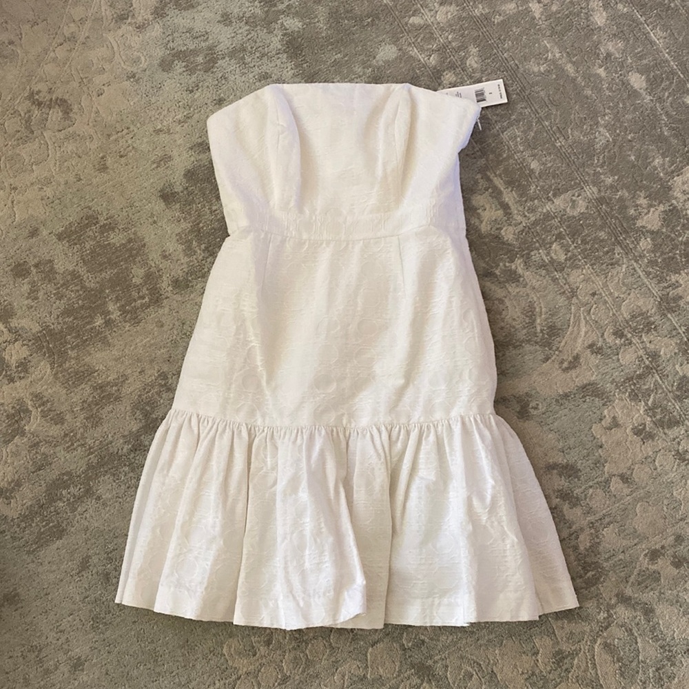 NWT vineyard vines strapless jacquard dress